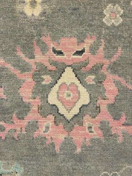 Handmade Oushak Design 9.1x12.3