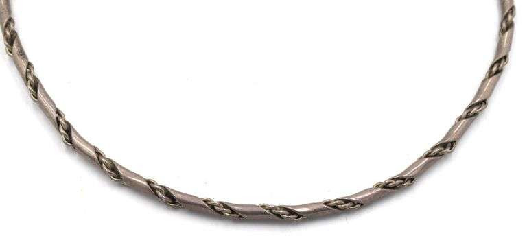 Vintage 925 sterling silver cuff collar