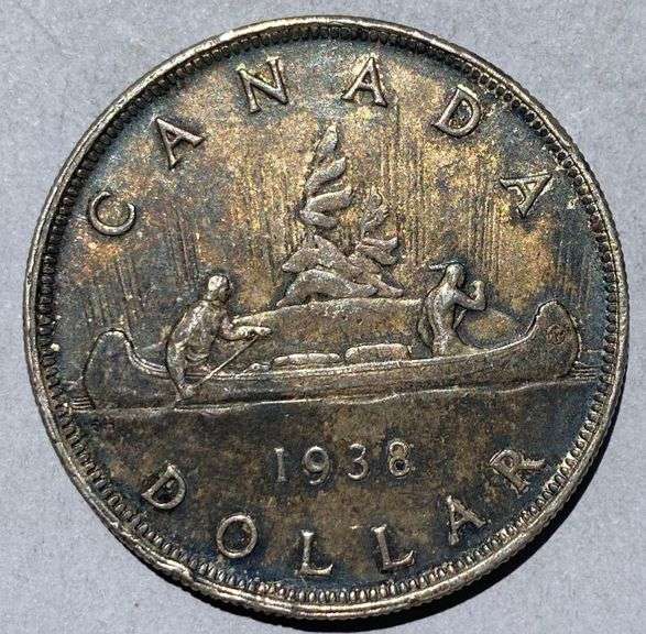 Key 1938 Canada Silver Dollar