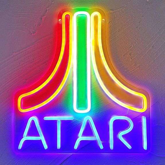 Atari LED Neon Light Sign Arcade Room Decor