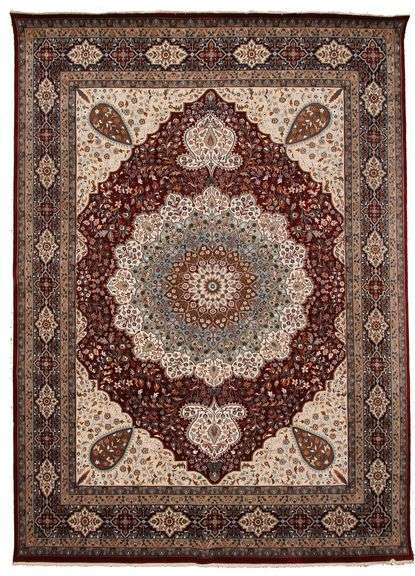 Handmade Nain Design 9.2x12.6