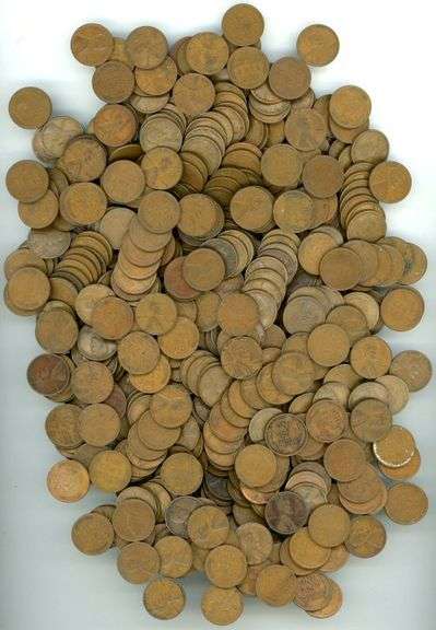500 Lincoln Wheat Cents from the 1930s