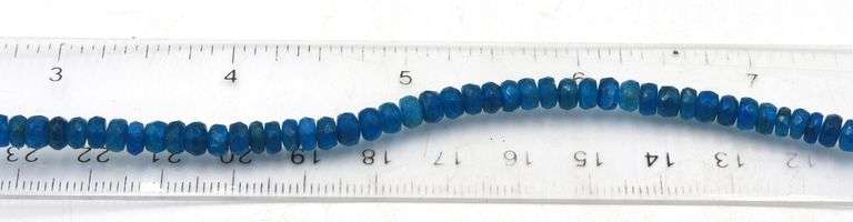 Lot of 2 blue stone necklaces