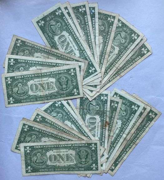 30 Various 1957 Series $1 Silver Certificates