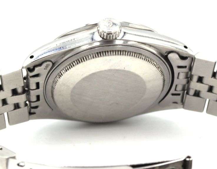 Rolex Datejust 36mm MOP dial and diamond bezel on Jubilee bracelet watch