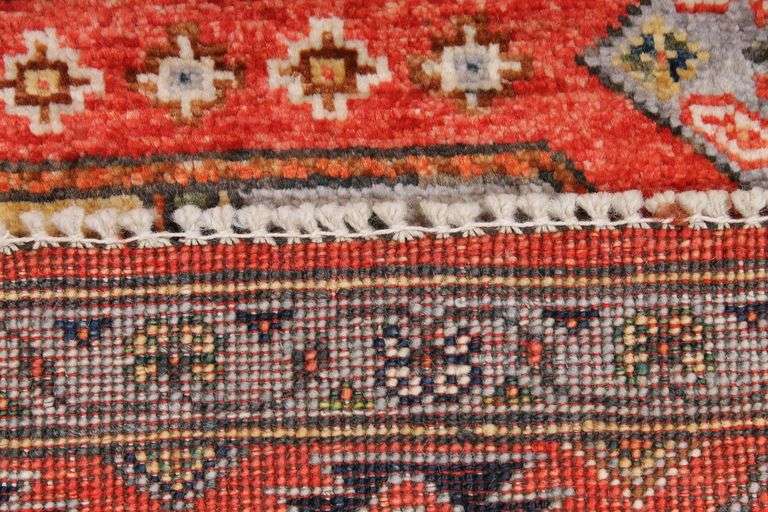 Handmade Kazak Design Runner 2.9x9.9