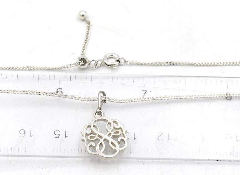 Group lot of Vintage 925 sterling silver 16 necklaces