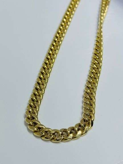 14K Yellow Gold Miami Cuban Link Chain