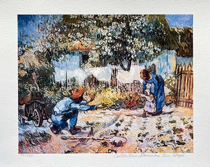 Estate Pencil Signed Vincent Van Gogh, First Steps