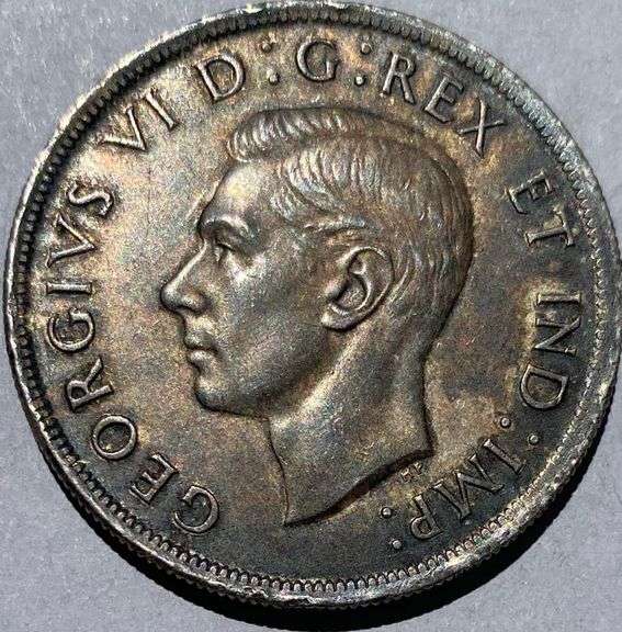 Key 1938 Canada Silver Dollar