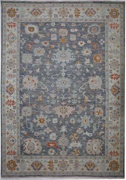 Handmade Oushak Design 10.2x14.6