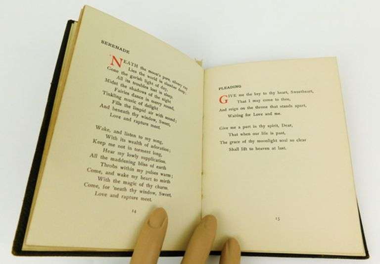 Rare 1906 Cobwebs Poetry Book