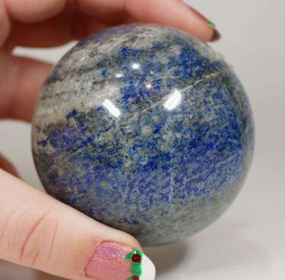 One of a kind 1,793ct Lapis sphere