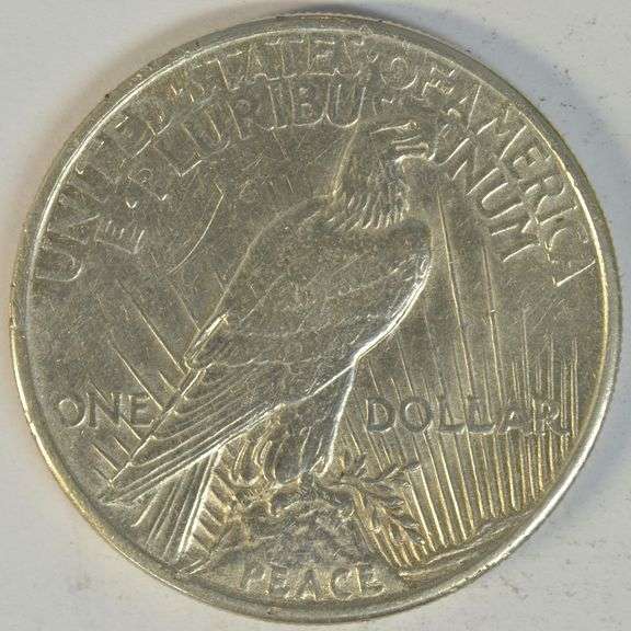 Key date 1921 Peace Silver Dollar. First year issue
