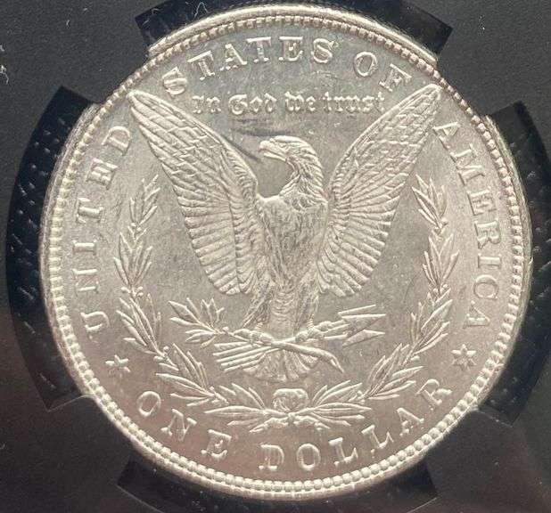 1880 Brilliant Uncirculated Morgan $ NGC With Original Bag Fragment