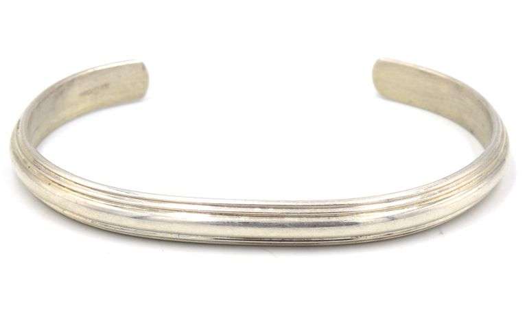 Vintage 925 sterling silver cuff bangle
