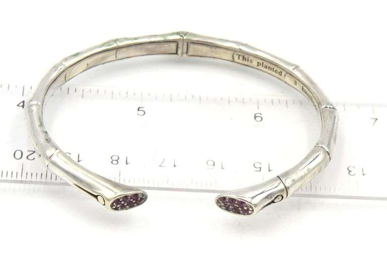 John Hardy Bamboo Lava kick cuff bangle