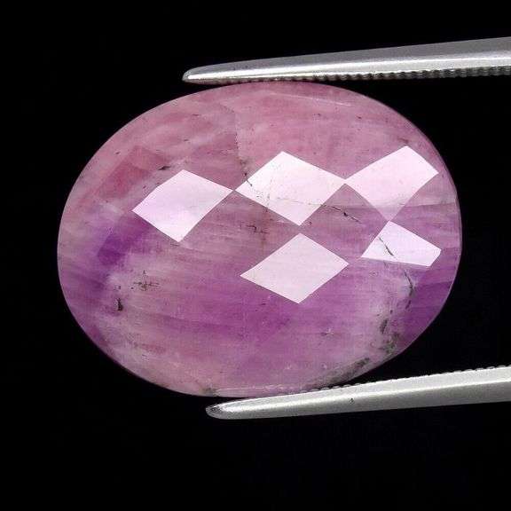 Unheated! 22.52ct checker top violet pink Sapphire