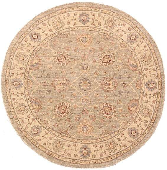 Handmade Round Zieglar Design 5.0x 5.0