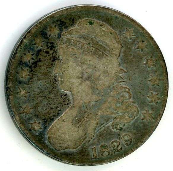 1829 Capped Bust Half Dollar