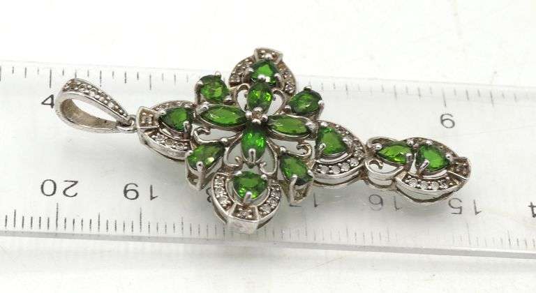 Group lot of 3 Vintage 925 sterling silver pendants