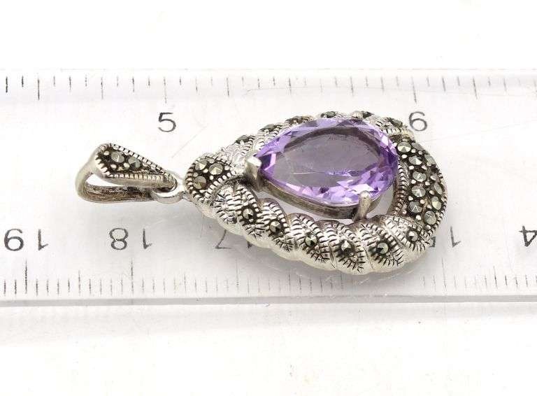 Group lot of 3 Vintage 925 sterling silver pendants