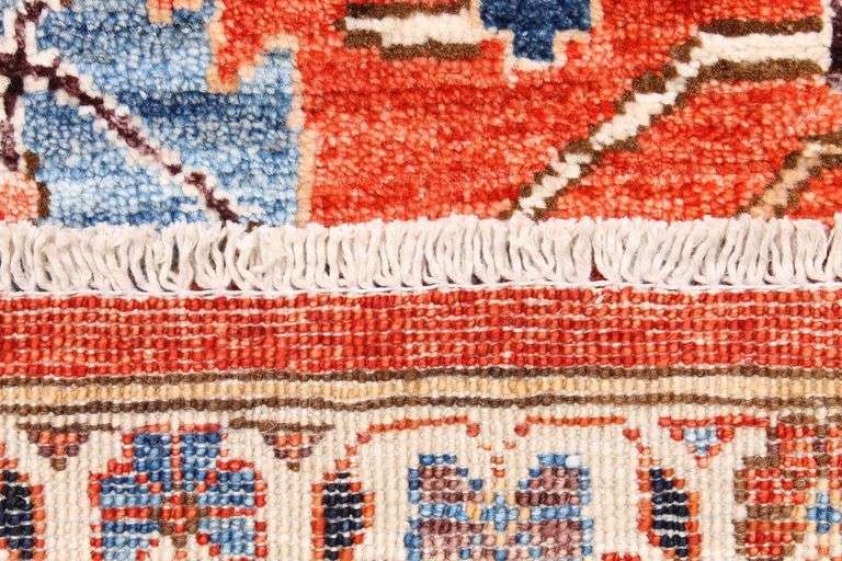 Handmade Heriz Design 9.3x12.0