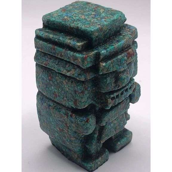 Green Malachite Aztec God of Rain