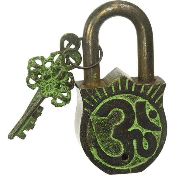 Antique Brass Door Padlock