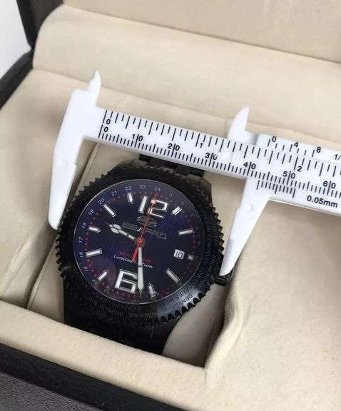 Men's Seapro 43mm Worldracer Limited Edition Blue Red Black Watch WR200M-600FT