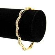 Dazzling 14 Kt 15.8  Gram Yellow Gold Plated Tennis Bracelet