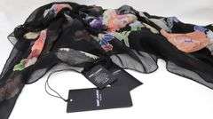 YSL love snake floral silk scarf
