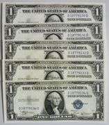 (10) Superb Crisp 1935B $1 Dollar Silver Certificates Consecutive!