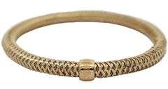 Roberto Coin Primavera Weave Flex Bangle Bracelet in 18K