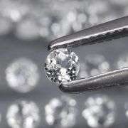 Glittering 3.88ct diamond white Topaz set