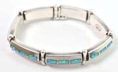 Opal Gemstone Fancy Link Bracelet in Sterling Silver