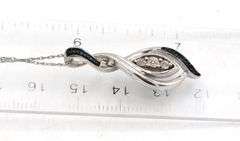 925 Sterling silver crystal pendant on chain necklace