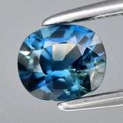 Unbelievable .79ct VS blue green Sapphire