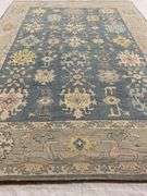 Handmade Oushak Design 9.2x12.6