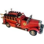 Classic Fire Truck Vintage Handcrafted Metal Collectible