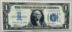 Richly Inked $1 1934 Funny Back Silver Certificate