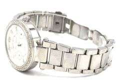 Michael Kors Mini Parker silver dial multi function watch
