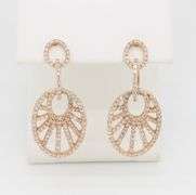 Rose Gold Diamond Chandelier Earrings