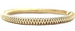 Roberto Coin Primavera Weave Flex Bangle Bracelet in 18K