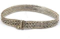 Group lot of 2 Vintage 925 sterling silver bracelets