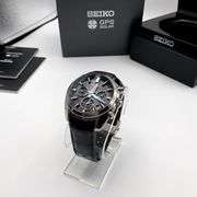 SEIKO ASTRON GPS SOLAR 5X53-0AJ0 42mm Watch Black Leather Strap
