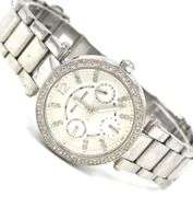 Michael Kors Mini Parker silver dial multi function watch