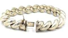 Vintage Italian 925 sterling silver wavy bracelet