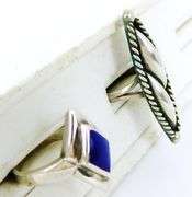 2 Sterling Silver Rings, Size 6.5