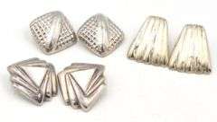 3 Pairs of Vintage 925 sterling silver earrings